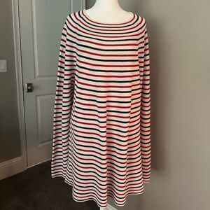 Vineyard Vines striped, cotton beach sweater.